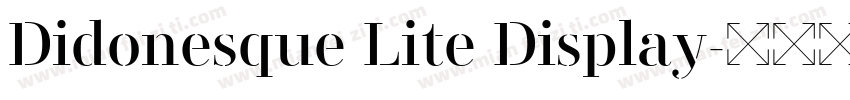Didonesque Lite Display字体转换